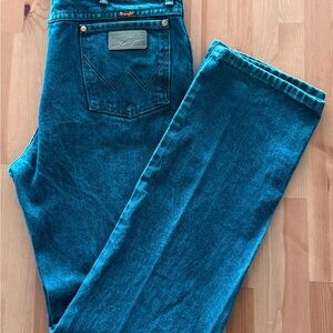 Wrangler Men's Teal Straight Jeans